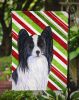 Papillon #2 Candy Cane Christmas Garden Flag