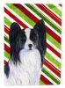 Papillon #2 Candy Cane Christmas Garden Flag
