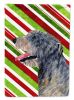 Irish Wolfhound Candy Cane Christmas Garden Flag