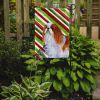 English Toy Spaniel Candy Cane Christmas Garden Flag