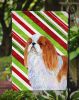 English Toy Spaniel Candy Cane Christmas Garden Flag