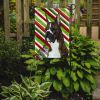 Boxer #2 Candy Cane Christmas Garden Flag
