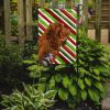 Sussex Spaniel Candy Cane Christmas Garden Flag
