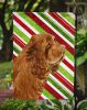 Sussex Spaniel Candy Cane Christmas Garden Flag