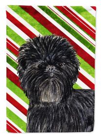 Affenpinscher Candy Cane Christmas Garden Flag