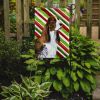 English Springer Spaniel #3 Candy Cane Christmas Garden Flag