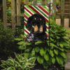 Gordon Setter Candy Cane Christmas Garden Flag