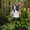 Boston Terrier #2 Candy Cane Christmas Garden Flag