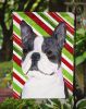 Boston Terrier #2 Candy Cane Christmas Garden Flag