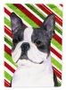 Boston Terrier #2 Candy Cane Christmas Garden Flag