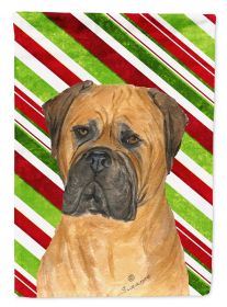 Bullmastiff Candy Cane  Christmas Garden Flag