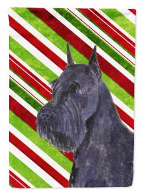 Schnauzer #5 Candy Cane Christmas Garden Flag