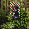 Rottweiler Candy Cane Christmas Garden Flag