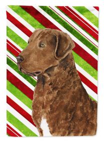 Chesapeake Bay Retriever Candy Cane Christmas Garden Flag