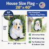 Australian Shepherd 2 House Flag