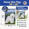 Bichon Frise 1 House Flag