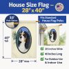Cavalier King Charles Spaniel 3 House Flag