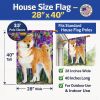 Shiba Inu 1 House Flag