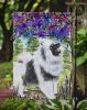 Keeshond 2 Garden Flag