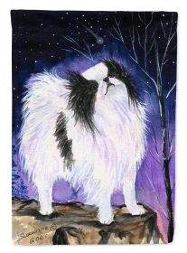 Japanese Chin 3 Garden Flag
