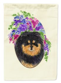 Pomeranian 3 Garden Flag