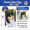 Sheltie 3 House Flag