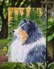 Sheltie 5 Garden Flag