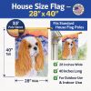 Cavalier King Charles Spaniel 4  House Flag
