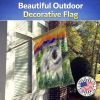 Keeshond 3 House Flag