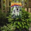 Keeshond 3 Garden Flag