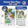 Jack Russell Terrier 1 House Flag