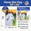 Great Pyrenees 2 House Flag