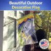 Bearded Collie 4 House Flag