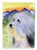 Bearded Collie 4 House Flag