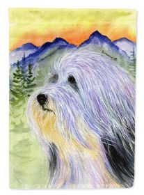 Bearded Collie 4 House Flag