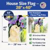 Golden Retriever 5 House Flag