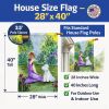 Westie 6 with Girl House Flag