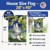 Keeshond 4 House Flag