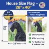 Schnauzer 4 House Flag