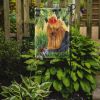 Yorkie 3 Garden Flag