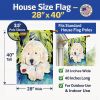 Golden Retriever 6 House Flag