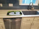 Old English Sheepdog Art Dish Drying Mat
