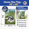 Australian Shepherd 3 House Flag