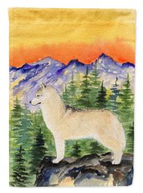 Siberian Husky 2 Garden Flag