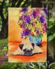 Pug 2 Garden Flag
