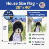 Portuguese Water Dog 2 House Flag