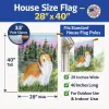 Sheltie 7 Artwork House Flag