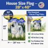Keeshond 5 House Flag