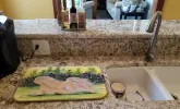 Lhasa Apso Art Dish Drying Mat