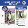 Bernese Mountain Dog 3 House Flag
